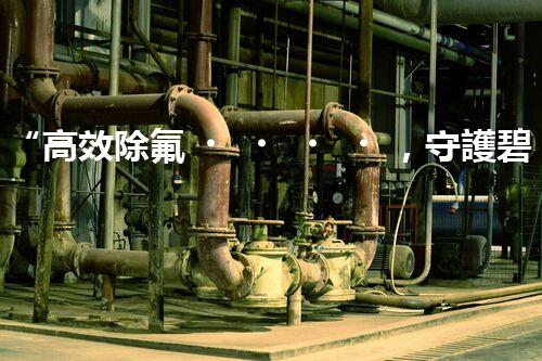 “高效除氟，守護碧水藍天——廢水中氟離子處理新篇章”